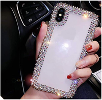 Coques fantaisie pour iPhone 17 Pro Max pour femmes, étuis de téléphone en strass pour iPhone 16 Pro Max