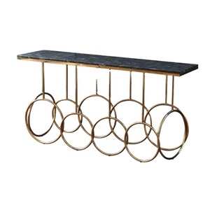 Table <span class=keywords><strong>console</strong></span> unique <span class=keywords><strong>en</strong></span> 3D de style moderne europé<span class=keywords><strong>en</strong></span> avec base <span class=keywords><strong>en</strong></span> acier inoxydable et plateau <span class=keywords><strong>en</strong></span> marbre - Product Image 1