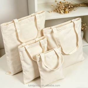 Borsa Tote in Tela Bianca Personalizzabile con Logo, Riutilizzabile, Grande Capacità, con Tasca e Cerniera, per Pubblicità e Regali - Product Image 5