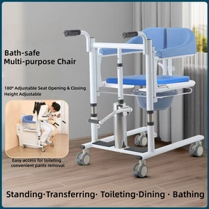 <span class=keywords><strong>Chaise</strong></span> <span class=keywords><strong>de</strong></span> transfert <span class=keywords><strong>de</strong></span> patient à levage vertical <span class=keywords><strong>hydraulique</strong></span>, 180 °   <span class=keywords><strong>Chaise</strong></span> <span class=keywords><strong>de</strong></span> <span class=keywords><strong>douche</strong></span> inclinable pour soins à domicile - Product Image 1