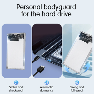 2.5 Inch Transparent HDD SSD Case III to USB 3.0 <b>Hard</b> <b>Drive</b> Disk Enclosure Support 6TB Mobile External for Laptop PC 2.5 SATA 2. - Product Image 6