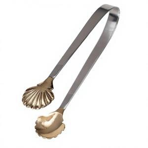 Factory Direct Mini Gold Shell Sugar Ice <b>Tong</b> Sustainable Food Grade <b>Serving</b> <b>Tong</b> For Home Bar Uses Utensils - Product Image 1