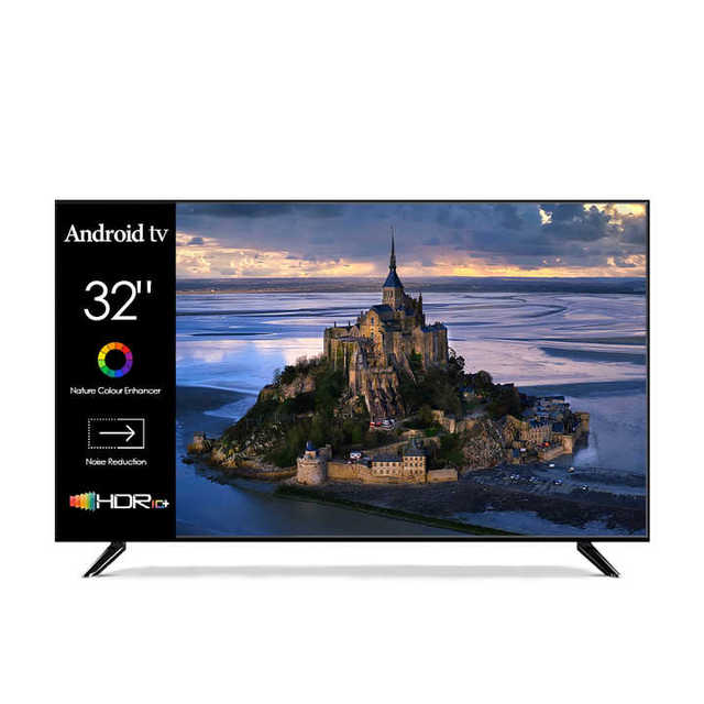 Hot Selling Android 14 4K Ready Customizable Smart TV 32 Inch HDTV Portable Outdoor Mini LED TV with Built-In Speaker Game Mode