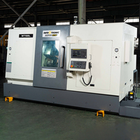 Mesin Bubut CNC WT100L Tipe Slant Bed Horizontal Twin Spindle Twin Turret Kontrol FANUC Efisiensi Tinggi Otomatis