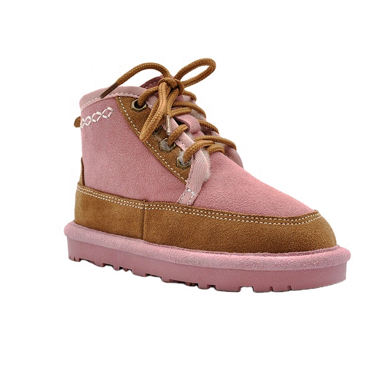 Оптовая продажа, модные детские ботинки на шнуровке для маленьких девочек, высококачественные прочные детские ботинки по низкой цене