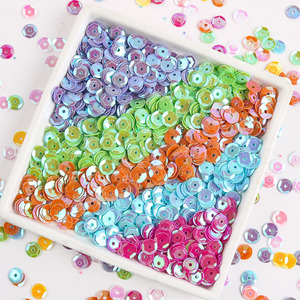 Bán buôn nhà máy đầy màu sắc long lanh tự làm vật liệu Trang trí phụ kiện quần áo may sequin - Product Image 5