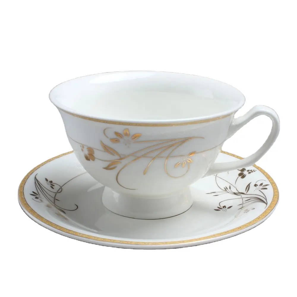 personalized fine porcelain cup and saucer tea saucer handmade with customized logo
