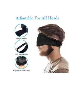 Masker Mata nirkabel, headphone 3D tidur nirkabel, earbud tidur lembut tahan lama - Product Image 4
