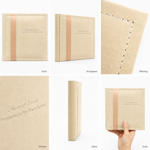 Album Fotografico Personalizzato 8x8 10x10 12x12 con Copertina in Cotone, Carta Impermeabile, Velluto, Lino, PU, Stampa Giclée, Montaggio e Rilegatura OEM - Product Image 4