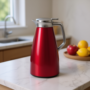 Carafe isotherme Emsa Plaza Quick Tip 1L rouge en acier inoxydable - Product Image 3