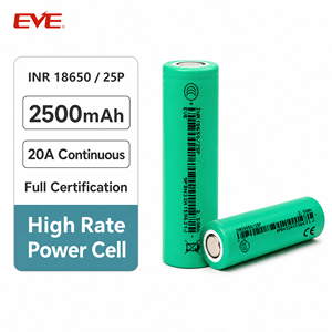Batteria Ricaricabile 18650 EVE 25P 3.6v 2500mAh NMC, Cella Batteria agli Ioni di Litio 12C - Product Image 2