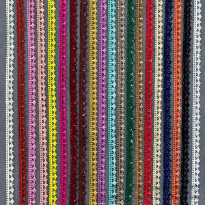 Pizzo Ricamato Floreale con Paillettes e Perline, Decorazione Unilaterale per Divani, Accessori Etnici, Abbigliamento <span class=keywords><strong>Lolita</strong></span>, Polsini Fai-da-Te - Product Image 2