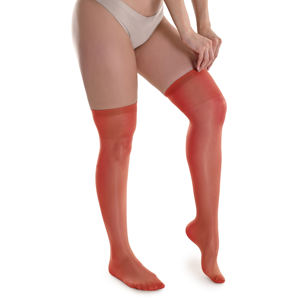 Lot de 3 chaussettes mi-hautes pour femme, couleur violet foncé, transparentes, avec bord élastique - Product Image 6