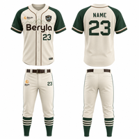 Camiseta de Béisbol Personalizada, Impresión por Transferencia de Calor, Cierre de Botones, Uniforme de Equipo, Malla de Spandex/Poliéster, Unisex para Adultos