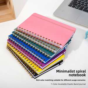 X515-1 Custom Eco-Friendly PP Cover <b>Spiral</b>-<b>Bound</b> Journal 200 Pages Reusable Promotional <b>Notebook</b> - Product Image 4