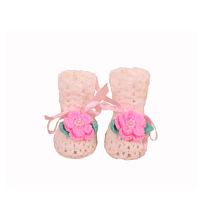 Zapatos de punto hechos a mano para caminar para bebés, sandalias de suela blanda antideslizantes, zapatos transpirables para niños, informales para otoño - Product Image 4