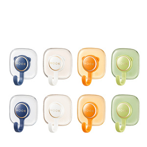 Venta al por mayor barato 4 unids/set fuerte uno mismo montado en la pared ganchos de ventosa gancho de plástico sin perforaciones <span class=keywords><strong>colgador</strong></span> de ventosa - Product Image 2