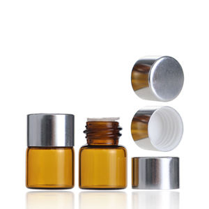 ขวดแก้วสีเหลืองอำพันขนาด 1 มล. สำหรับน้ำหอม น้ำมันหอมระเหย น้ำมันอาร์แกน หรือผลิตภัณฑ์บำรุงผิว พร้อมฝาเกลียว - Product Image 5