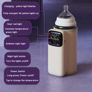 Calentador de Biberones Portátil Recargable de 6000 mAh y 8000 mAh, Calentador de Leche de Carga Rápida para Viajes en Auto y al Aire Libre - Product Image 2
