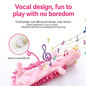 Jouet à mâcher écologique pour animaux de compagnie, en peluche, en velours, pour le nettoyage des dents, jouet couineur durable pour chien, interactif pour chiots, pour chiens de petite, moyenne et grande taille - Product Image 3