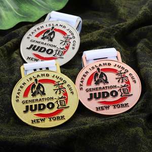 Souvenirs de New York, médailles de judo, logo personnalisé, médailles 3D en or, argent, bronze, arts martiaux, médailles en émail, métal, alliage de zinc, médailles de récompense sportives - Product Image 5