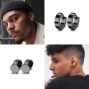 ต่างหูสแตนเลส 16 คู่ ยูนิเซ็กส์ สไตล์พังก์ รูปทรงกากบาท ผู้ชายผู้หญิง ชุดเครื่องประดับแฟชั่น - Product Image 2