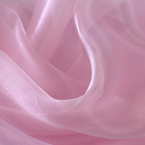 Mềm Đa Soild Màu Khăn Choàng Khăn Cho Phụ Nữ Cao Slit Voan 100% Polyester Organza Vải Cho Ăn Mặc - Product Image 5