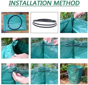 Nhiệm vụ nặng nề collapsable tái sử dụng 32 gallon PE Vườn lá Túi - Product Image 5