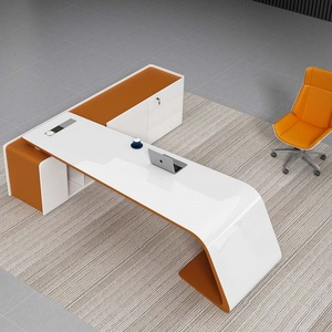 Boss l Shape Luxury Office Furniture Manager High Tech Modern Executive Ceo Office Desk - Product Image 3