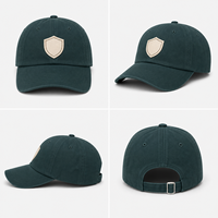 Casquette de baseball Dad Cap en sergé de coton à 6 panneaux, avec patch tissé classique et lignes épurées, pour l'exportation, idéale pour les acheteurs de cadeaux d'entreprise, facile à réapprovisionner