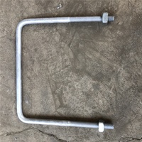 Abrazaderas Cuadradas Galvanizadas de Acero al Carbono M12 de Alta Calidad Sin Deflector, Abrazaderas de Ángulo Recto, Abrazaderas de Aro, Abrazaderas para Tuberías