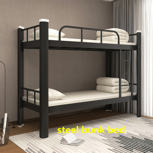 Современная зеленая кровать с металлическим каркасом, односпальная Складная двуспальная кровать, двухъярусная кровать с хранилищем для квартиры или школы - Product Image 2