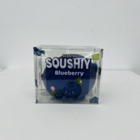 USA Warehouse Giant Blueberry Squishy Jumbo Geurende Fruit Blueberry Vormige Fidget Bal voor Stressverlichting