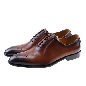 Chaussures Oxford à lacets en cuir véritable pour homme, décontractées et formelles, anti-odeur, pour l'automne - Product Image 1