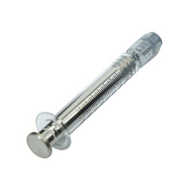 Seringue à embout Luer Lock en verre borosilicate pour huile concentrée, médicaments, pipettage, aiguilles, conteneurs d'emballage d'huile distillée