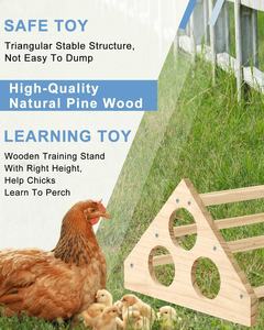 Support de perchoir de poulet perchoir de formation en <span class=keywords><strong>bois</strong></span> pour bébés poussins et poules <span class=keywords><strong>poulailler</strong></span> couveuse produit pour animaux de compagnie - Product Image 5