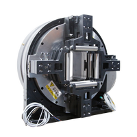 Mandrin principal de précision à trou carré à course complète mandrin laser rotatif à 4 mâchoires pour mandrin de coupe-tube Machine de découpe de tube laser