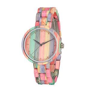 Alibaba Top Seller all'ingrosso custom private label women bamboo wood watch spedizione veloce - Product Image 3