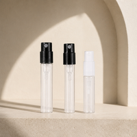 Flacon vaporisateur portable en verre anti-fuite pour échantillons de parfum 2ml 3ml 5ml – Flacon à brume fine pour voyage