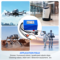 Baterai Drone Robot Kustom 21700-40PL 70A Paket Li-ion High-Discharge 36V-48V 8-Cell BMS CAN RS485 AGV UAV OEM