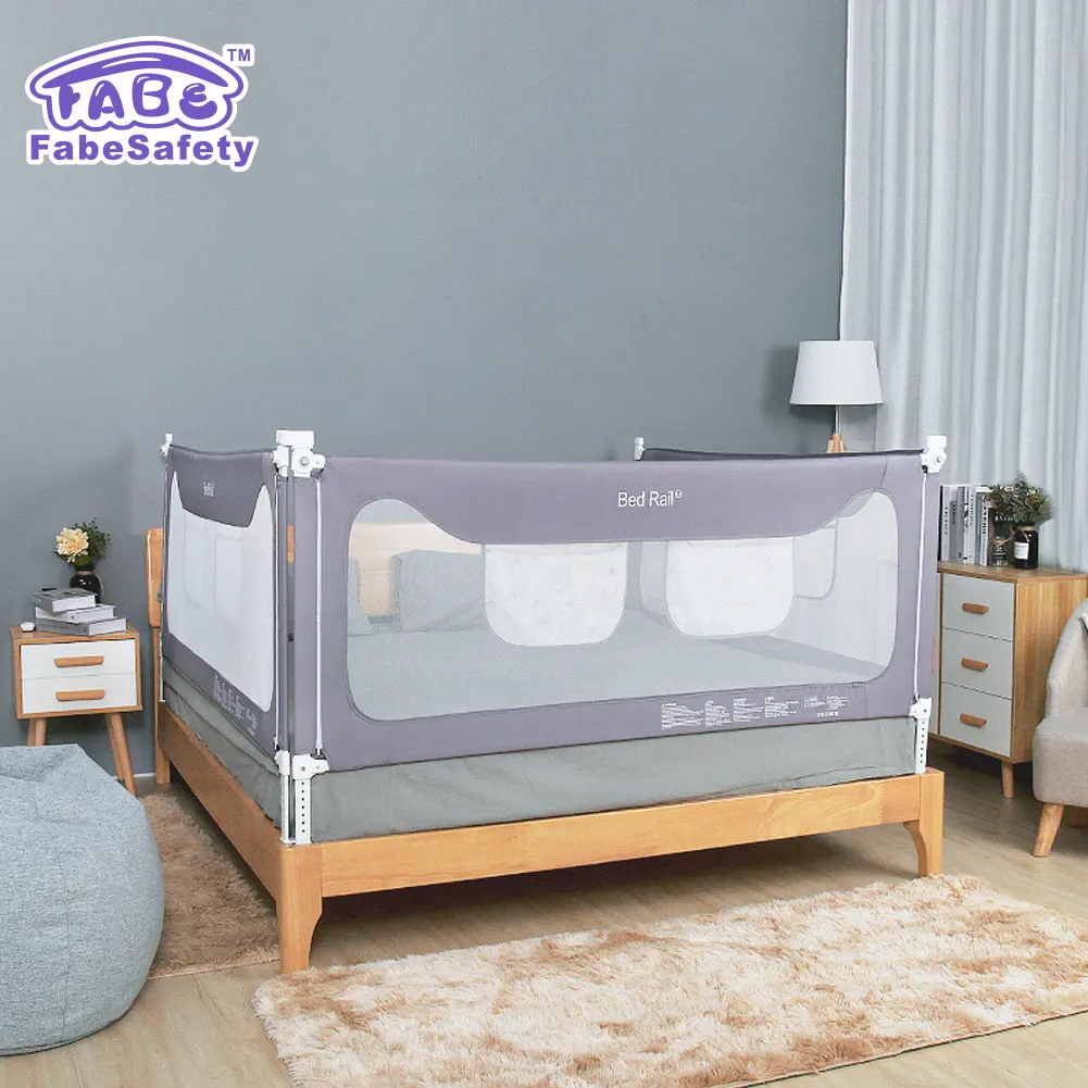 FabeSafety รั้วกั้นเตียงเด็กแบบกำหนดเอง,สำหรับเตียงนอนเพื่อความปลอดภัย