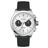 Reloj Automático de Alta Calidad para Hombre con Correa de Cuero, Caja de Acero Inoxidable, Esfera Grande de Metal y Logotipo