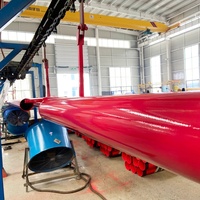 Tuyau en acier thermolaqué rouge pour système de sprinkler anti-incendie ASTM A795
