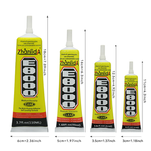 Zhanlida <span class=keywords><strong>E8000</strong></span> Lijm 3/15/25/50Ml 110Ml Multifunctionele Zachte Mobiele Telefoon Oortelefoon Glas Plastic Stof Rubber Diy <span class=keywords><strong>E8000</strong></span> Lijm