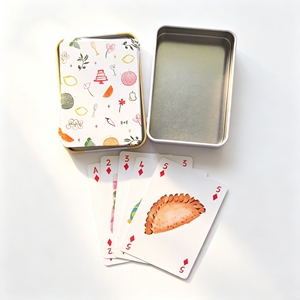 Cartes de poker personnalisées <span class=keywords><strong>avec</strong></span> boîte en métal, impression sur mesure, logo personnalisé, jeux de cartes pour la famille, ensemble de cartes à jouer personnalisées - Product Image 2