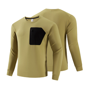 Camiseta de manga larga personalizada para hombre para Otoño Invierno transpirable de secado rápido al aire libre informal suelta con patrón impreso - Product Image 4