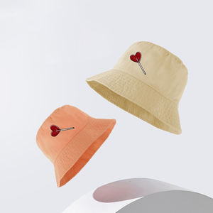 Venta al por mayor personalizado hombres mujeres sombrero de pescador logotipo personalizado Unisex verano Color sólido gorra de cubo - Product Image 5