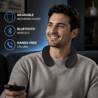 Offre Spéciale 2026 Nouveau Lecteur de Musique Bluetooth Étanche Original 10W Haute Qualité Portable Sans Fil Enceinte Collier Portable pour Jeux
