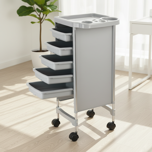 Carrito de Almacenamiento para Salón de Belleza Móvil, Resistente al Agua, con Cajones de Plástico para Estilistas - Product Image 1