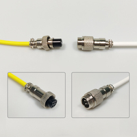 Kabel Pegas Penerbangan 4-Pin 5-Pin USB Type-C ke GX16 ke USB-A untuk Keyboard dengan Konduktor Tembaga Murni untuk Penggunaan Komputer